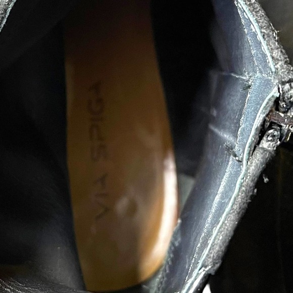 Via Spiga Fito Ankle Boots Women’s Black Suede Size 8.5M - Picture 10 of 11